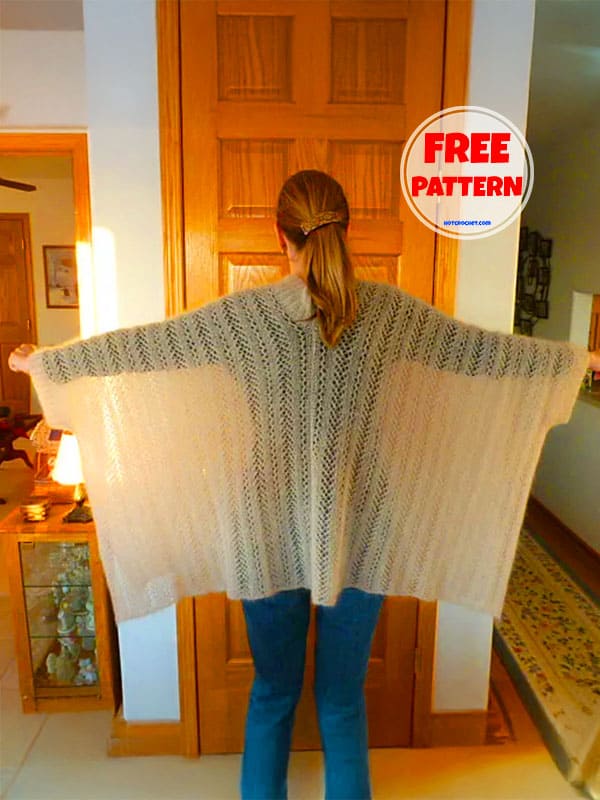 Free Easy Knit Poncho Pattern For Beginners​