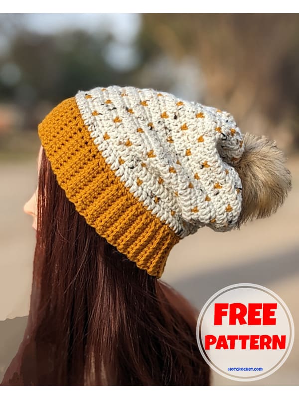 Free Mom And Baby Slouchy Hat Pattern (2)