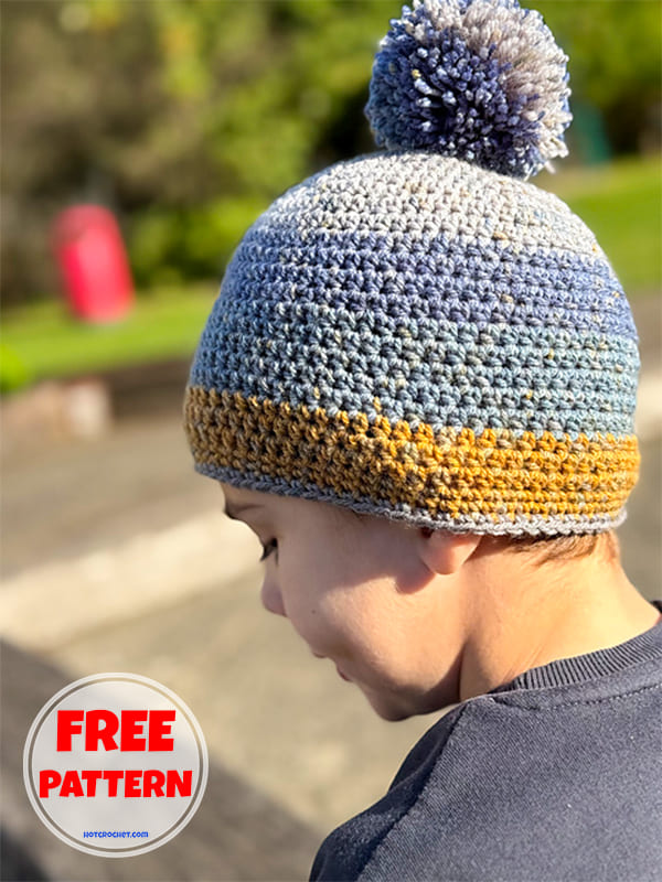 Free toddler & kids beanie crochet pattern (2)