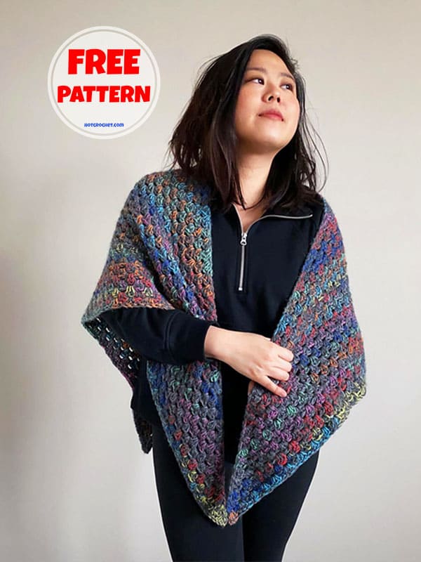 Granny Free Crochet Wrap Pattern