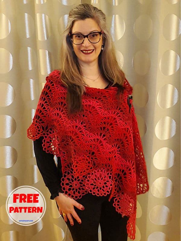 Lace Ripple Scarf Crochet Pattern Free PDF
