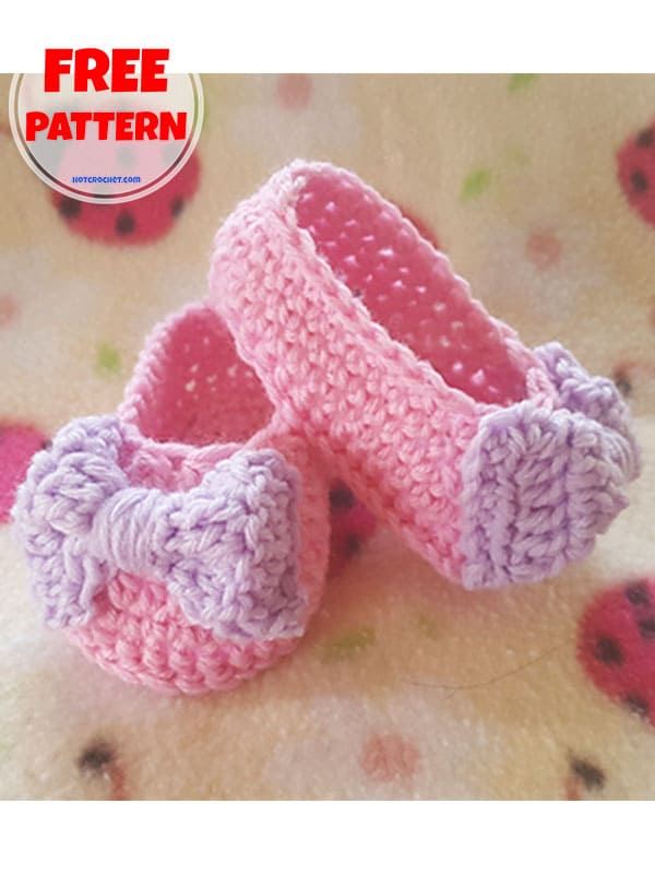 Newborn Size Crochet Baby Booties Free Pattern (2)