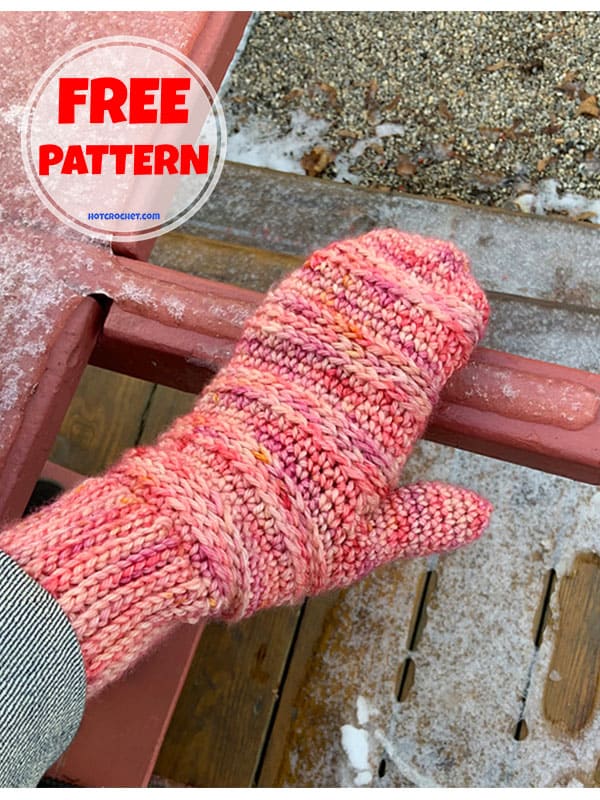 Quick and easy crochet fingerless gloves & mittens free pattern (2)