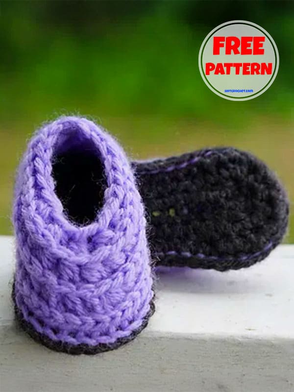 Simple Baby Bootie Crochet Pattern​ Free