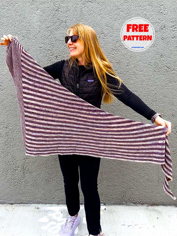 Simple Shawl Knitting Pattern Free​