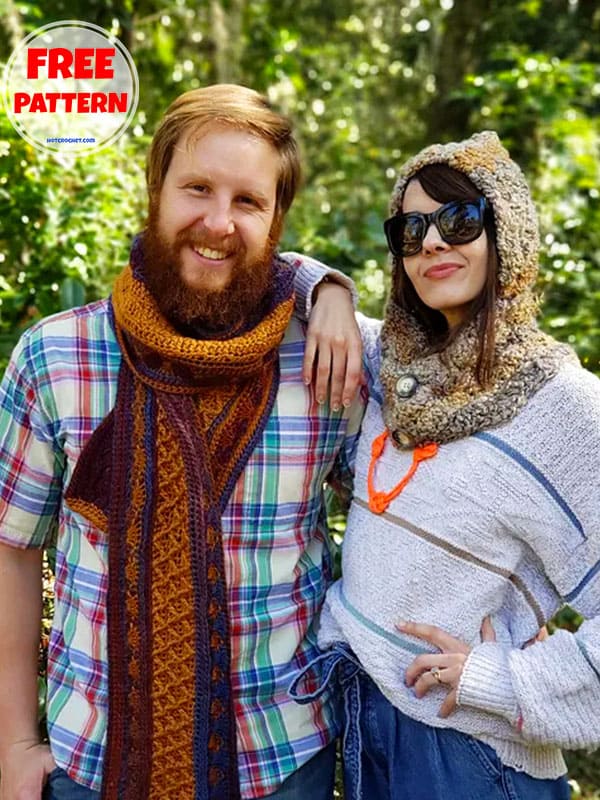 Warm Free Winter Scarf Crochet Pattern