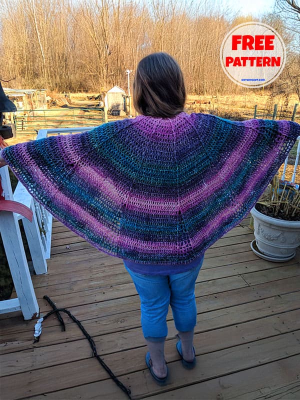 Womans Outlander Crochet Shawl Pattern​ Free