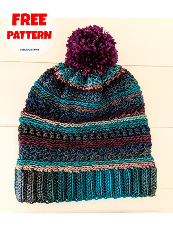 crochet womens slouchy hat pattern