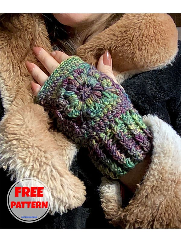 crochet wrist warmers free pattern