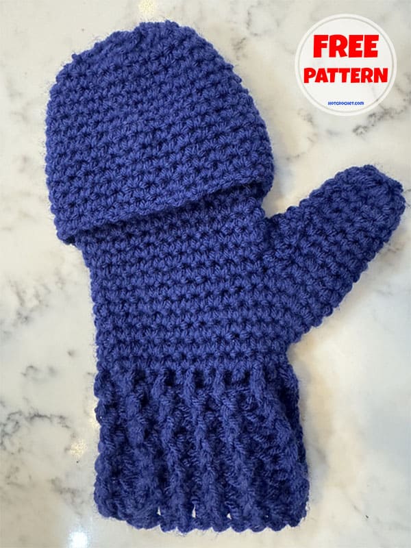 fingerless gloves mittens crochet pattern