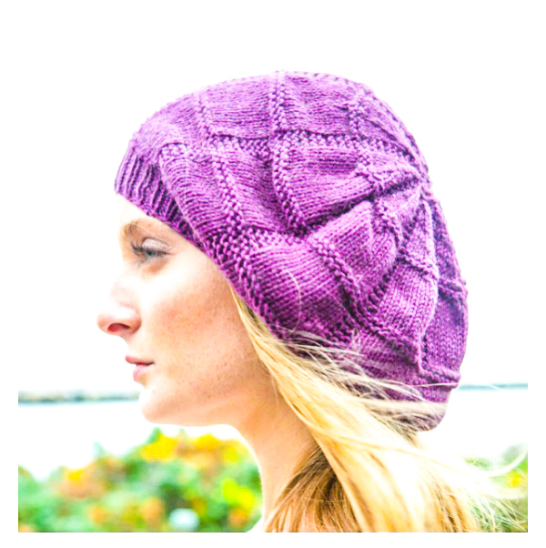 Simple sagging pattern hat free knitting pattern - hotcrochet .com