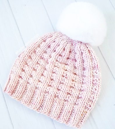 waffle-stitch-beanie-model-hat-free-crochet-pattern
