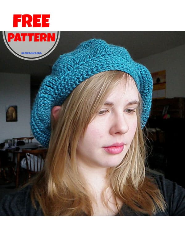 oversized beret crochet pattern