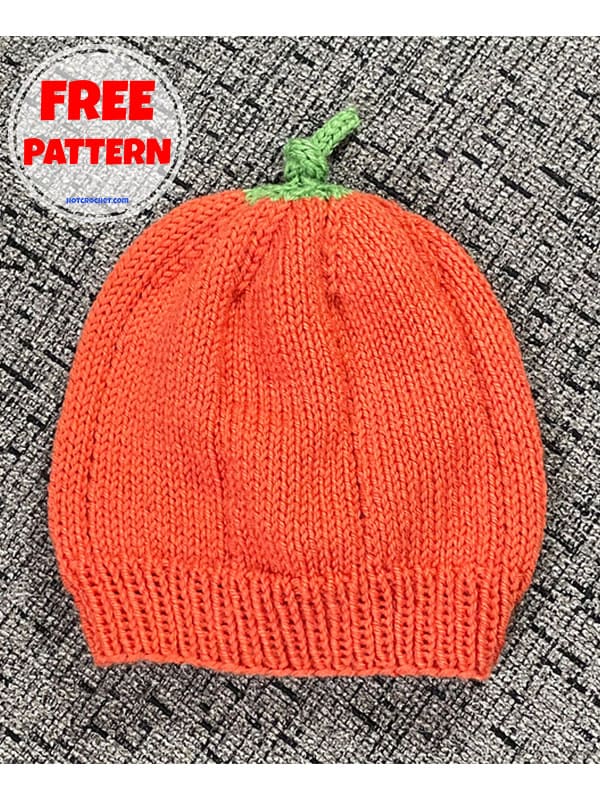 pumpkin hat knitting pattern (2)