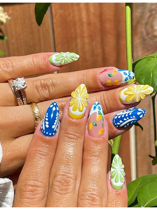 cute spring gel nails