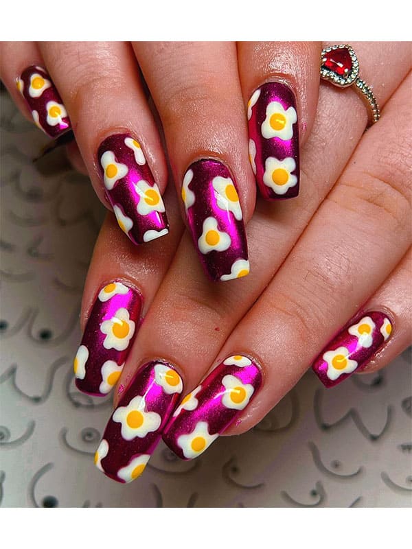 egg spring easter nail designs