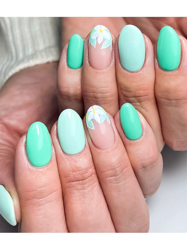 pastel spring dip nails