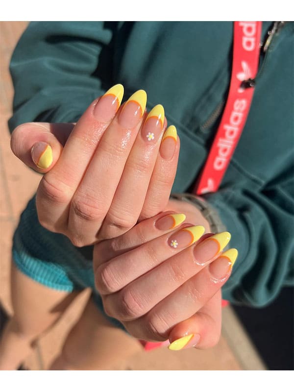 yellow spring nails