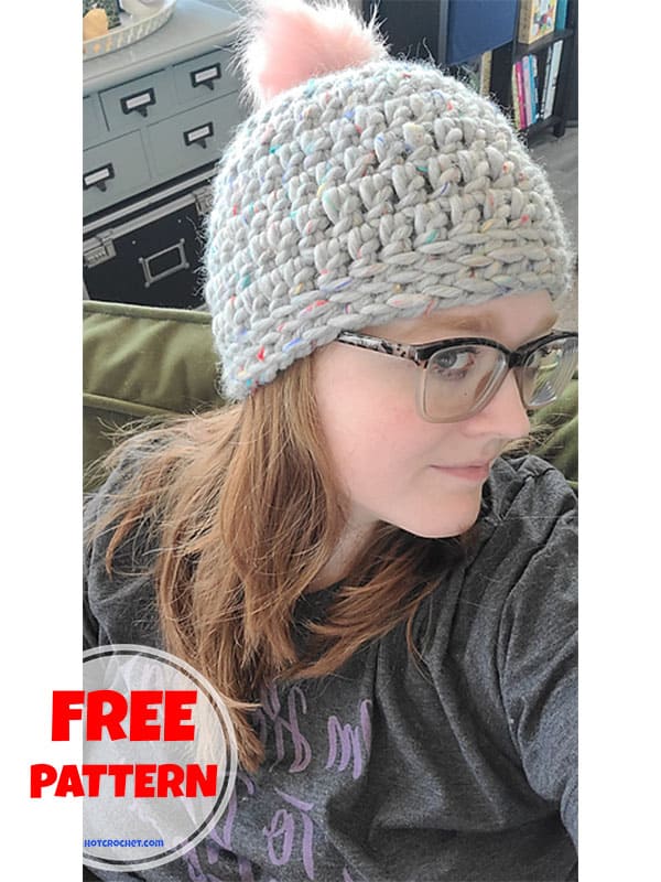 30 minutes basic beanie hat crochet pattern