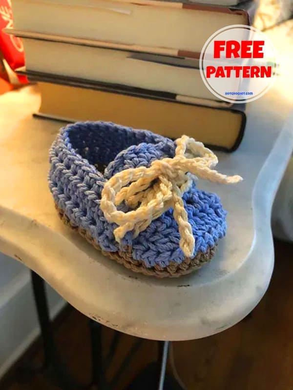 Crochet Baby Sneakers Free Pattern​ 