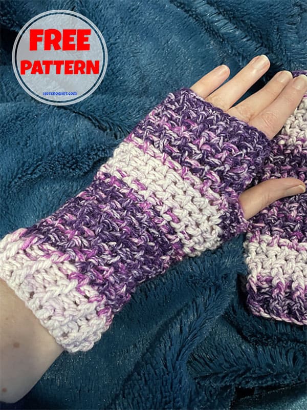 easy crochet fingerless gloves pattern for beginners