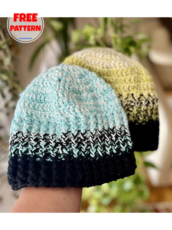 slouchy beanie hat crochet pattern