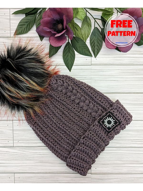 Free Autumn Cozy Crochet Beanie Hat Pattern (2)