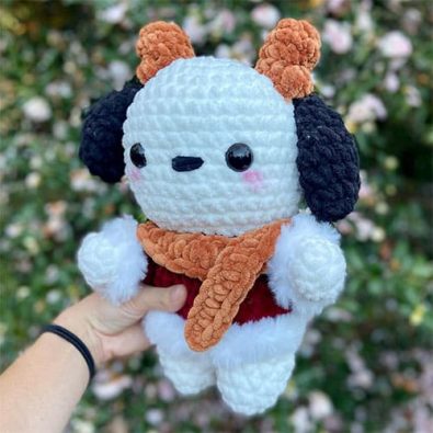 christmas-pochacco-crochet-dog-amigurumi-free-pdf-pattern