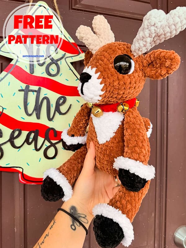 Free PDF Christmas Reindeer Crochet Pattern (2)