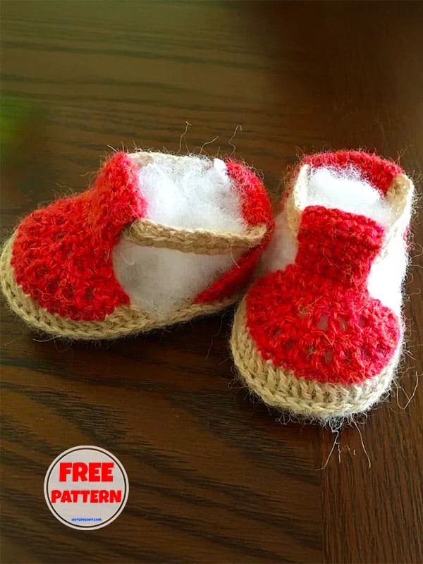 Chic Free Pattern Crochet Sandal​ For Baby