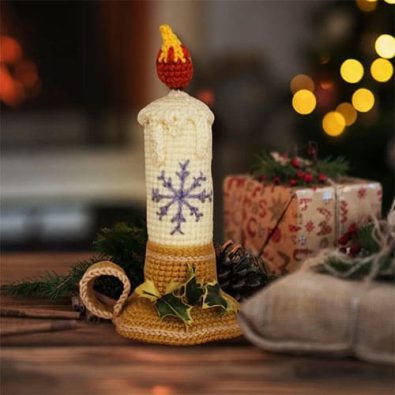 free-crochet-christmas-candle-pattern