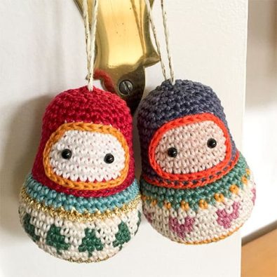 free-crochet-matryoshka-xmas-ornaments-pattern