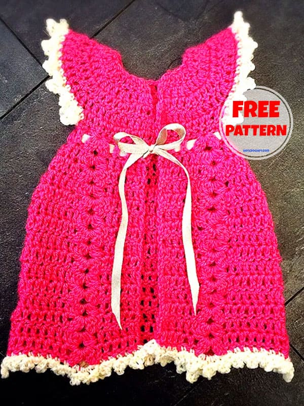 Little Angel Easy Crochet Baby Dress Beginner Level