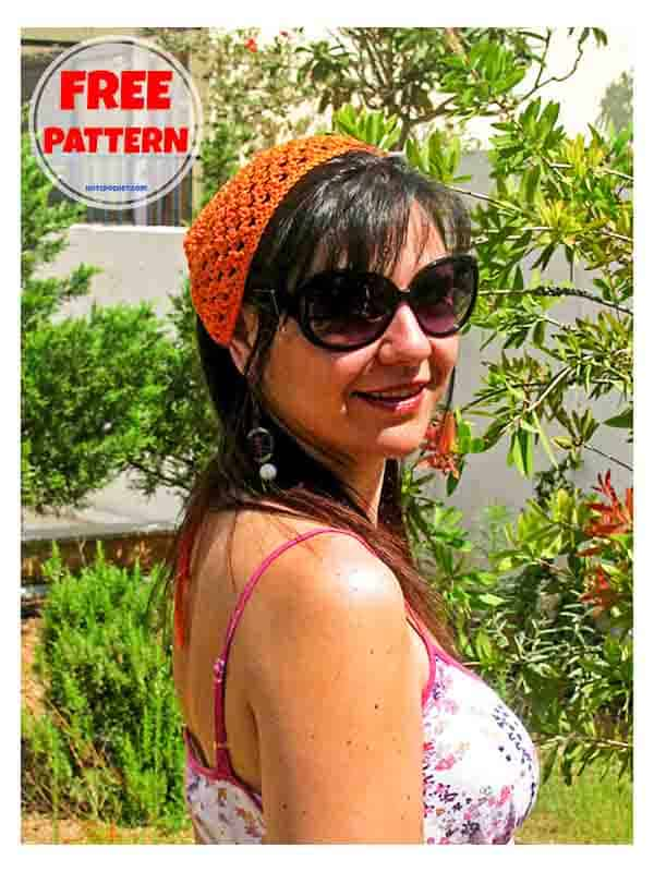 Mesh crochet bandana free pattern (2)