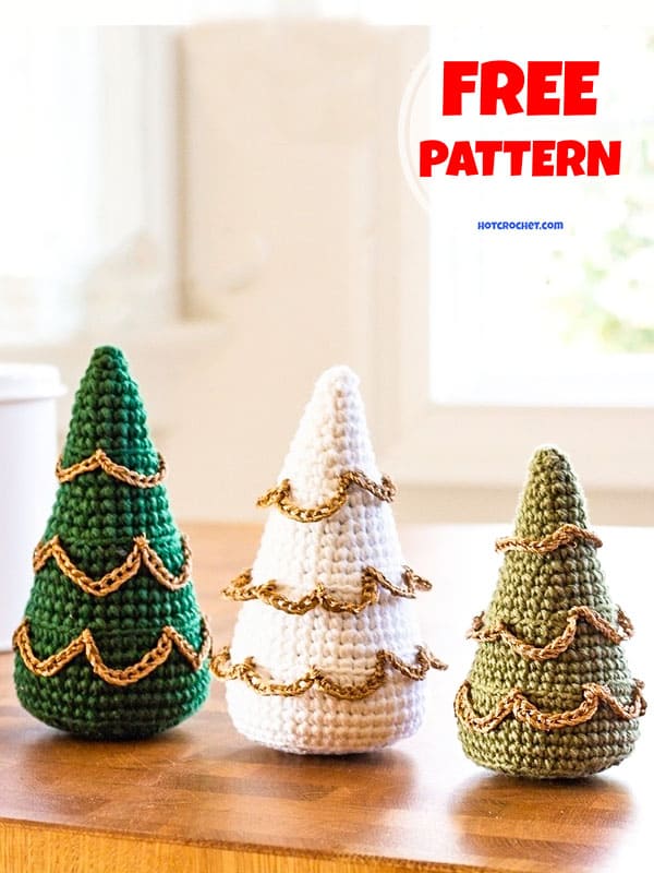 Twinkle crochet christmas trees free patterns (2)