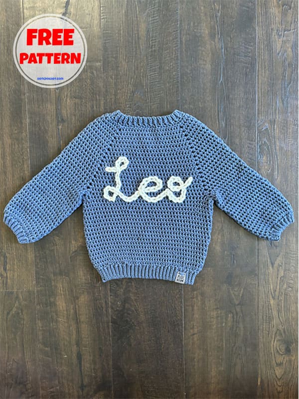 long sleeve crochet baby sweater