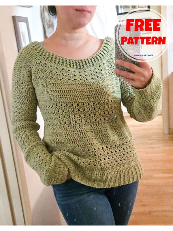 oversized pullover sweater crochet pattern (2)