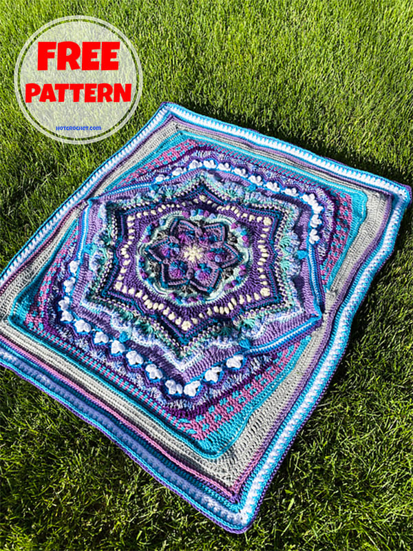 Cosmic vintage crochet bedspread free pattern (2)