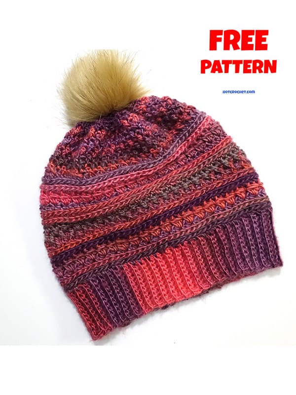 Free boutique crochet slouchy hat pattern (2)