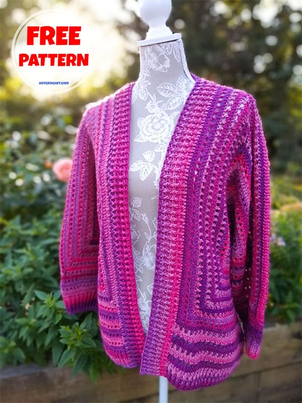 Free oversized summer cardigan crochet pattern (2)