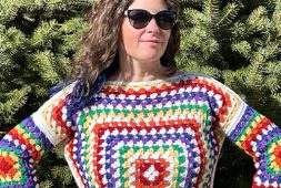 rainbow-colorwork-crochet-granny-square-sweater-free-pattern