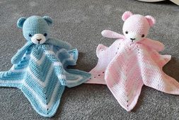 free-crochet-teddy-bear-lovey-security-blanket-pattern